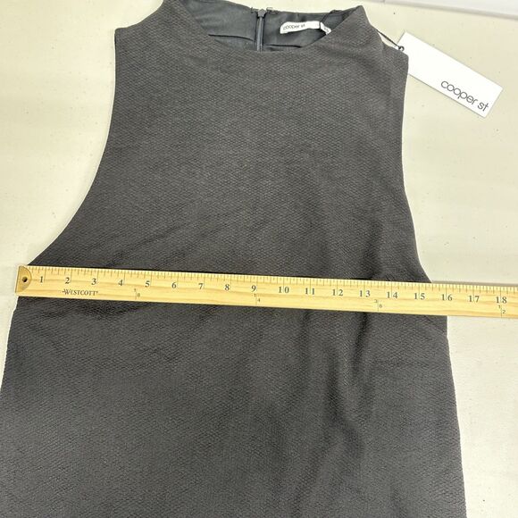 Cooper St Life of the Party Black Shift Dress Size 8 High Neck Pockets Retro - Picture 11 of 13